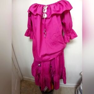 PARTNERS PLEASE BY MALCO MODES Off the Shoulder Top Set Skirt